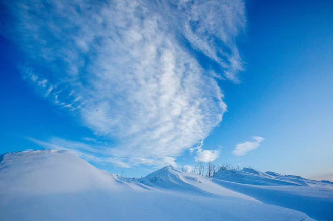 壩上雪景